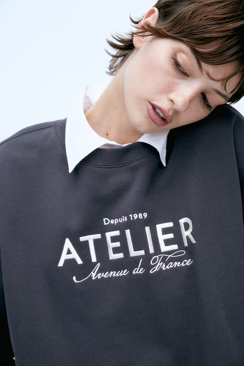 Graphic Text Sweatshirt